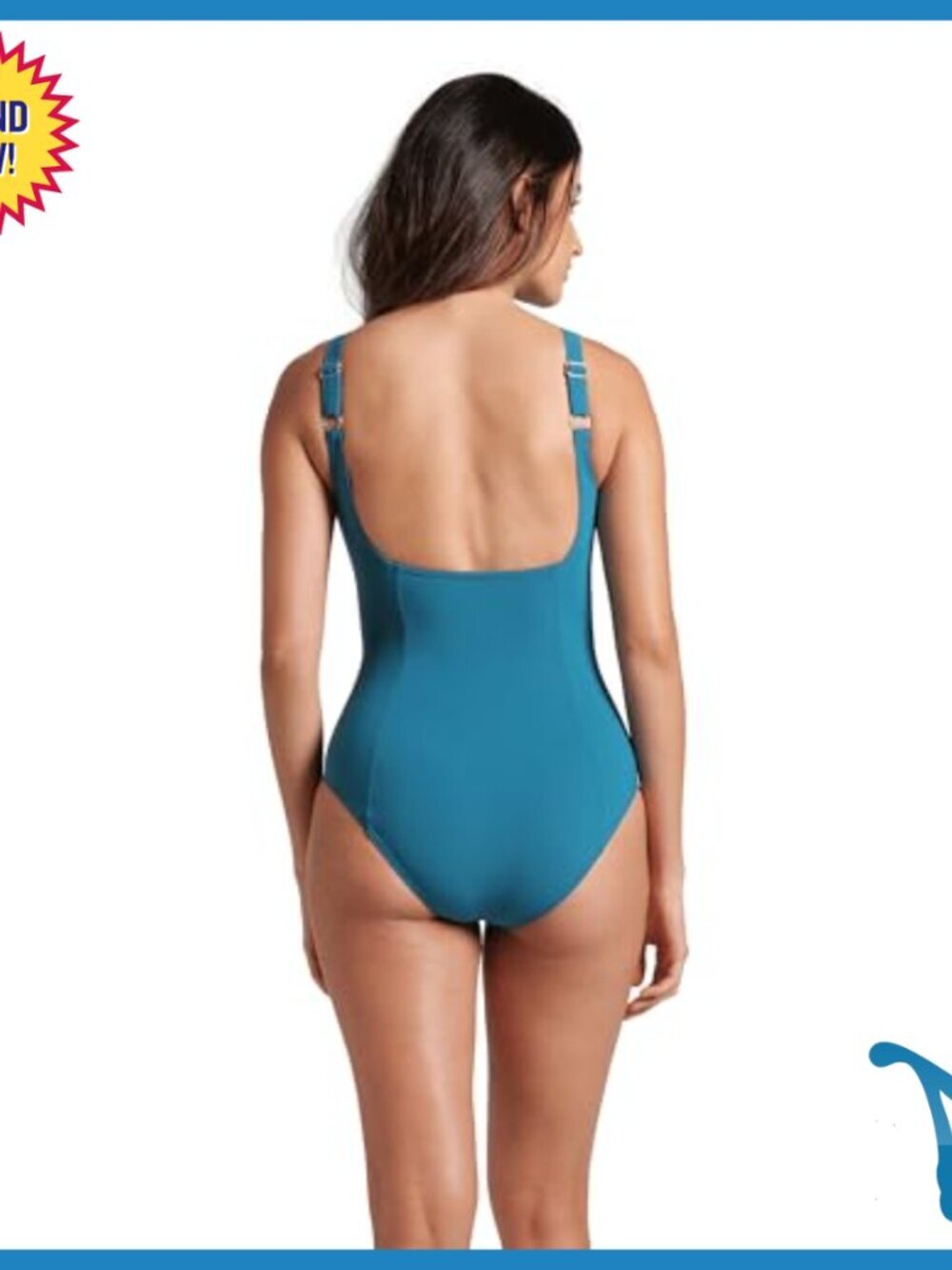 C-Cup Shaping Swimsuit Tummy Control One Piece Power Mesh - Picture 2 of 6